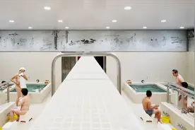日本传统社区聚集场所，公共浴场改造图片
