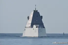 美海军万吨巨舰悄然出航，科幻气息浓厚，055驱逐舰迎来强大对手图片