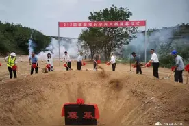 澄城长宁河大桥奠基开工图片