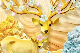 手机壁纸 一路有你 鹿图片
