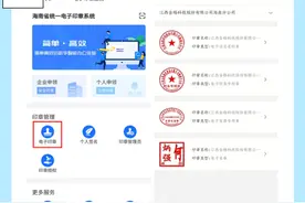 电子印章正式上线！海南省电子营业执照与电子印章实现同步发放→图片