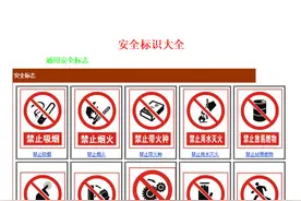 安全警示标志图集大全图片