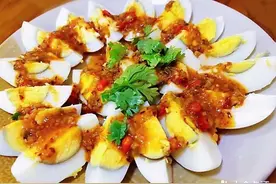 利群私房菜（21），营养健康、美味可口的蒜泥鸡蛋图片