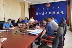 内蒙古自治区人民检察院第五检察部李伟一行到磴口县人民检察院调研指导检察建议工作开展情况图片