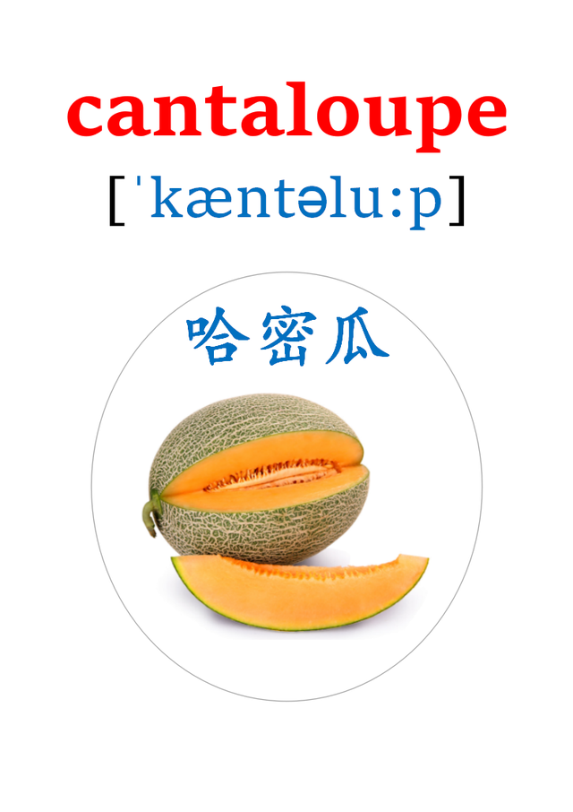 英语卡片来了！20多种水果的英语单词！apple、orange、pear