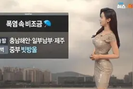 “韩国朝鲜”天气预报女主持人对比，为了“收视率”可真够拼的图片