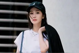 杨幂带火了“打结”穿法，时髦显瘦，搭配高腰裤特显腿长图片