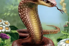 无毒的菜花蛇，为何被称为百蛇之王？其他毒蛇为何要怕它？图片