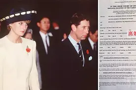 25年前，查尔斯和戴安娜签下离婚协议，坐在沙发上的两个人都哭了图片