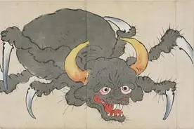 日本恐怖牛鬼的传说，牛头蜘蛛身！图片