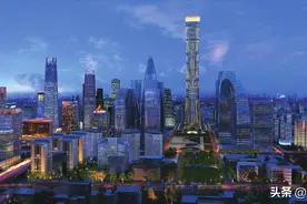 北京首都新地标，中国尊大厦照亮京城夜景，美不胜收图片