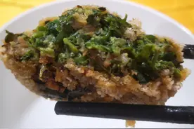 舌尖下的荠菜饼图片