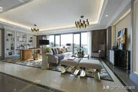 240m²轻奢风靓家，爱马仕橙 & 自然气息的完美组合图片