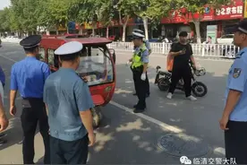 临清多部门联合专项整治电动车交通违法图片