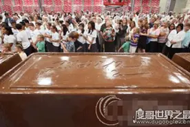 世界上最大的巧克力棒，长6.4米重5.5吨(一年吃不完)图片