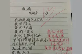 小学生作文《目光》火了，老师自愧不如，网友：当代散文家图片
