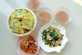 我家周末三餐，饺子配炒肉，养脾胃又助消化，太适合秋天吃图片