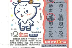 无锡女彩民跑腿购彩顺便刮一张中头奖10万元图片