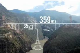 印度扬言超越中国，花13亿打造世界最高大桥，现在怎么样了？图片