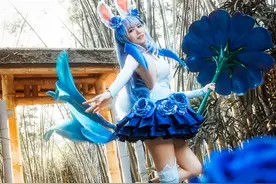 王者荣耀cos公孙离花间舞：这套服装是不是最适合阿离的！图片