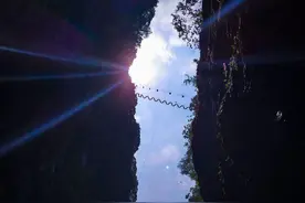 贵州天坑里藏百米高空超级大秋千，众多极限挑战项目，等你来打卡图片
