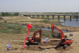 内蒙古乌兰察布岱海引黄补水工程开建图片
