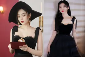 这组撞衫太养眼！景甜配纱裙宛如公主出巡，娜扎配鱼尾裙贵气明艳图片