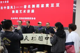 著名舞蹈家黄豆豆在青海美术馆开讲《舞出中国风》图片