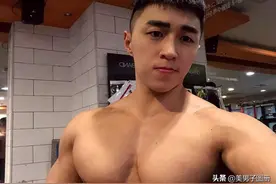 长得可爱，胸部腹肌又好的帅哥图片