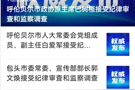 6连发！内蒙古6名官员同日宣布被查图片