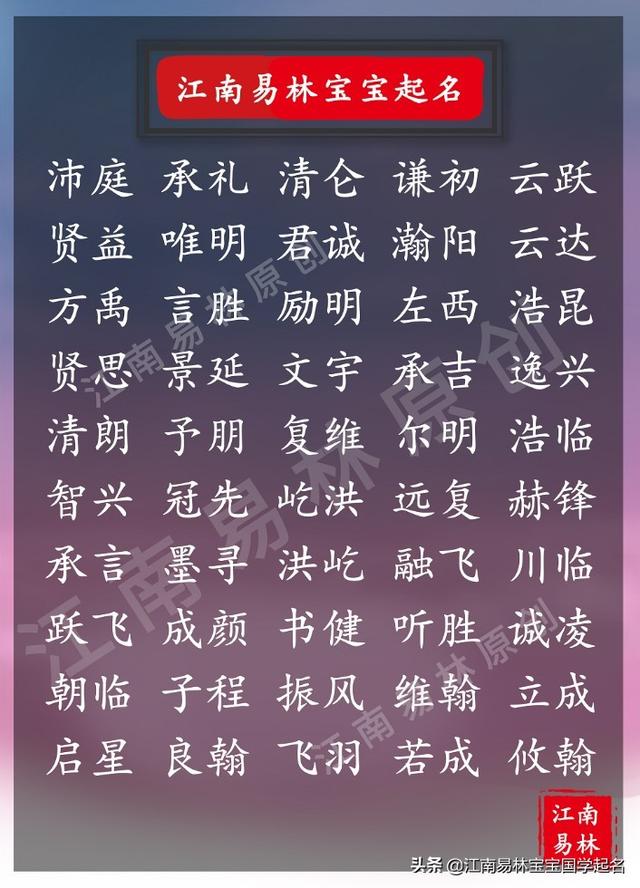 唐诗宋词取名男孩:200个具有男子气概的名字,点缀精彩人生