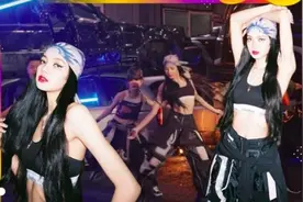 Lisa酷飒头巾造型跳街头风舞蹈 红唇蛮腰甜酷满分图片