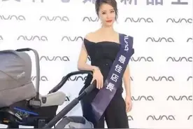 44岁林心如和39岁谢娜同接婴儿车代言，网友：谁是辣妈很明显图片