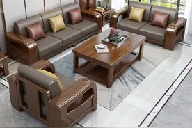 “新中式”沙发一出，真皮沙发不兴了！整洁美观，拍照给大家看看图片