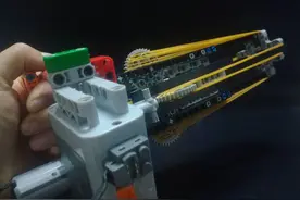 超强积木版连发皮筋加特林！图片