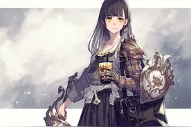这位画师笔下的JK小姐姐太帅了，一手拿书包，一手拿武器图片