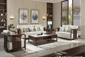 148㎡新中式，黑檀+黑胡桃家具，通透禅意，一进门就被治愈了图片