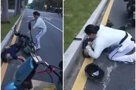 女清洁工当街勇救心梗男子：曾是工程老板，离异后为抚养两个孩子打多份零工图片