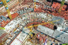 4.29航拍广州恒大足球场，目标七层现第一层建设进入工程收尾阶段图片