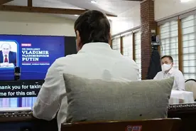 菲律宾总统杜特尔特与俄罗斯总统普京通电话图片