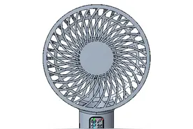一款手持风扇产品的Creo、ProE建模思路分享图片