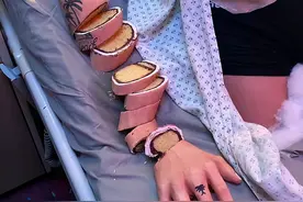 太逼真！男子做人体“蛋糕”，吓坏数十万网友！慎入图片