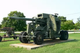 二战美国“平流层大炮”，120毫米口径的M1重型高射炮图片