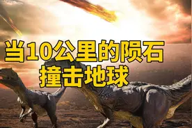 当10公里的陨石撞击地球会发生什么？重现恐龙灭绝，翻译配音重制图片