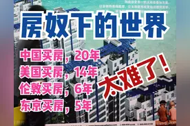 买房全球榜：美国最贵，中国最难，伦敦东京最舒服！你愿当房奴吗图片