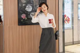 身高只有158小个子，这位时尚博主的显高穿搭值得学，太惊艳了图片