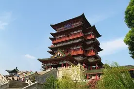 滕王阁始于滕州闻名于南昌，滕州如今复建，其原址应在何地？图片