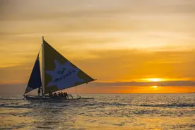 东南亚最为难忘的落日，菲律宾长滩岛的晚霞图片