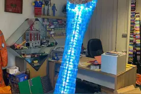 千年隼吐了？牛人制作乐高飞行中的千年隼图片