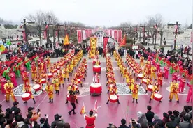 韩城神鼓，威武雄壮，誉满天下图片